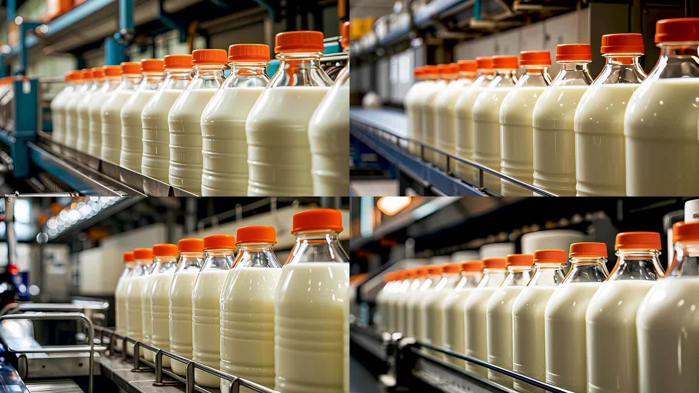 牛奶生產線自動化灌裝_乳品工廠流水線生產_視頻素材下載_編號:35591089_光廠(VJ師網) www.vjshi.com